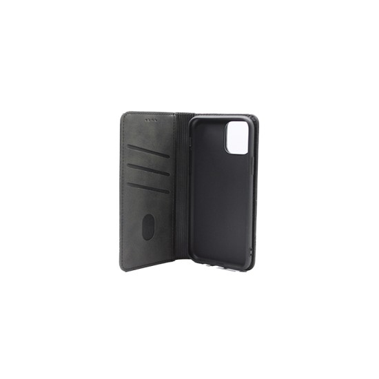 FUNDA ABATIBLE DE CUERO CON BOLSILLO INTERNO PARA OPPO A32/A53(2020)/A53S/A33(2020) NEGRO